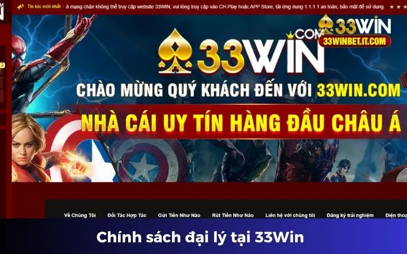 Chính sách đại lý tại 33win