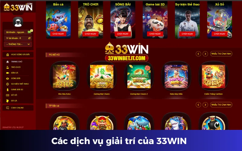 Giới thiệu 33win - Các siêu phẩm hấp dẫn tại nhà cái