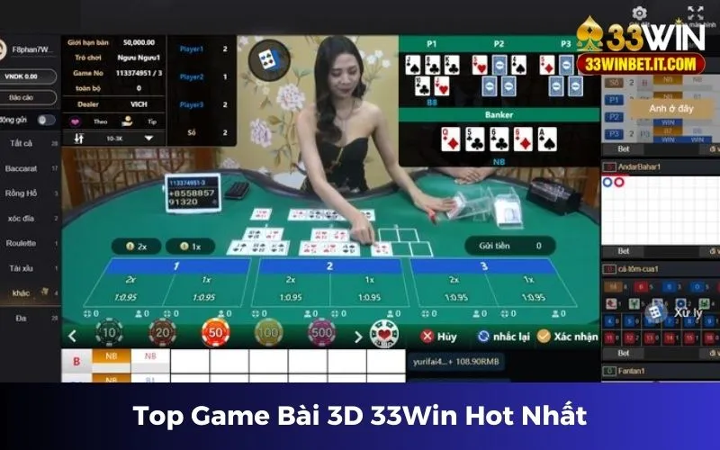 Top Game Bài 3D 33Win siêu hot hiện nay